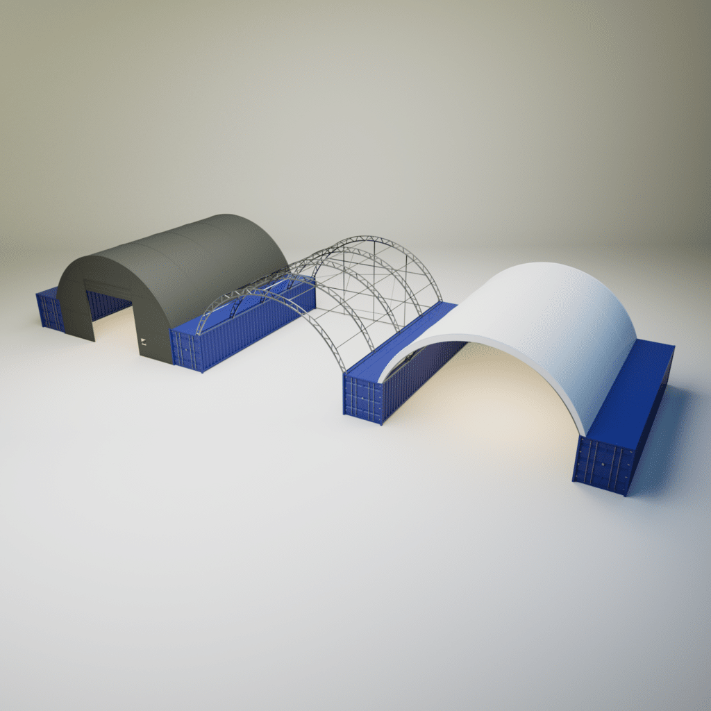 Přístřešek na lodní kontejnery 9