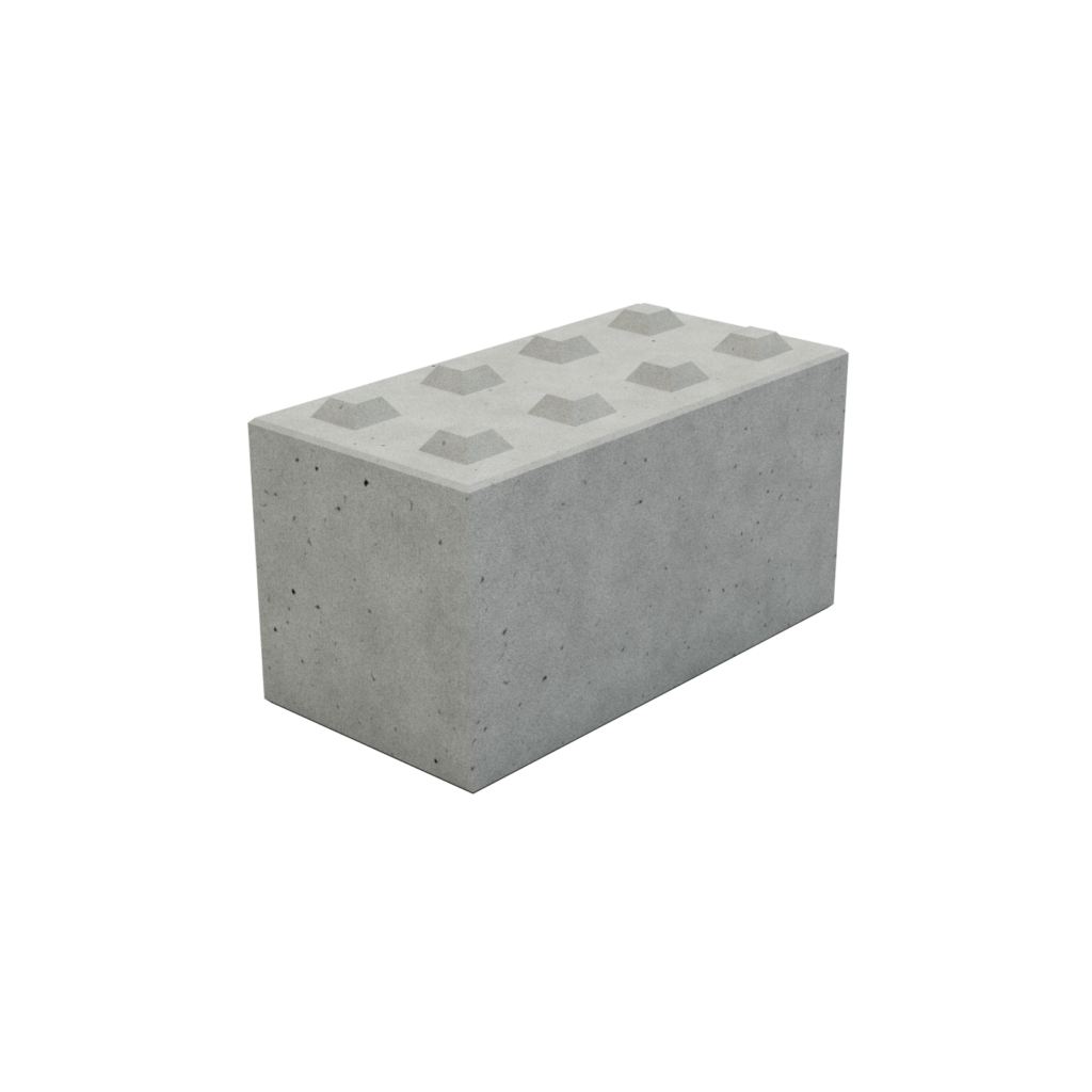 Betonový lego blok 60 cm x 120 cm x 60 cm