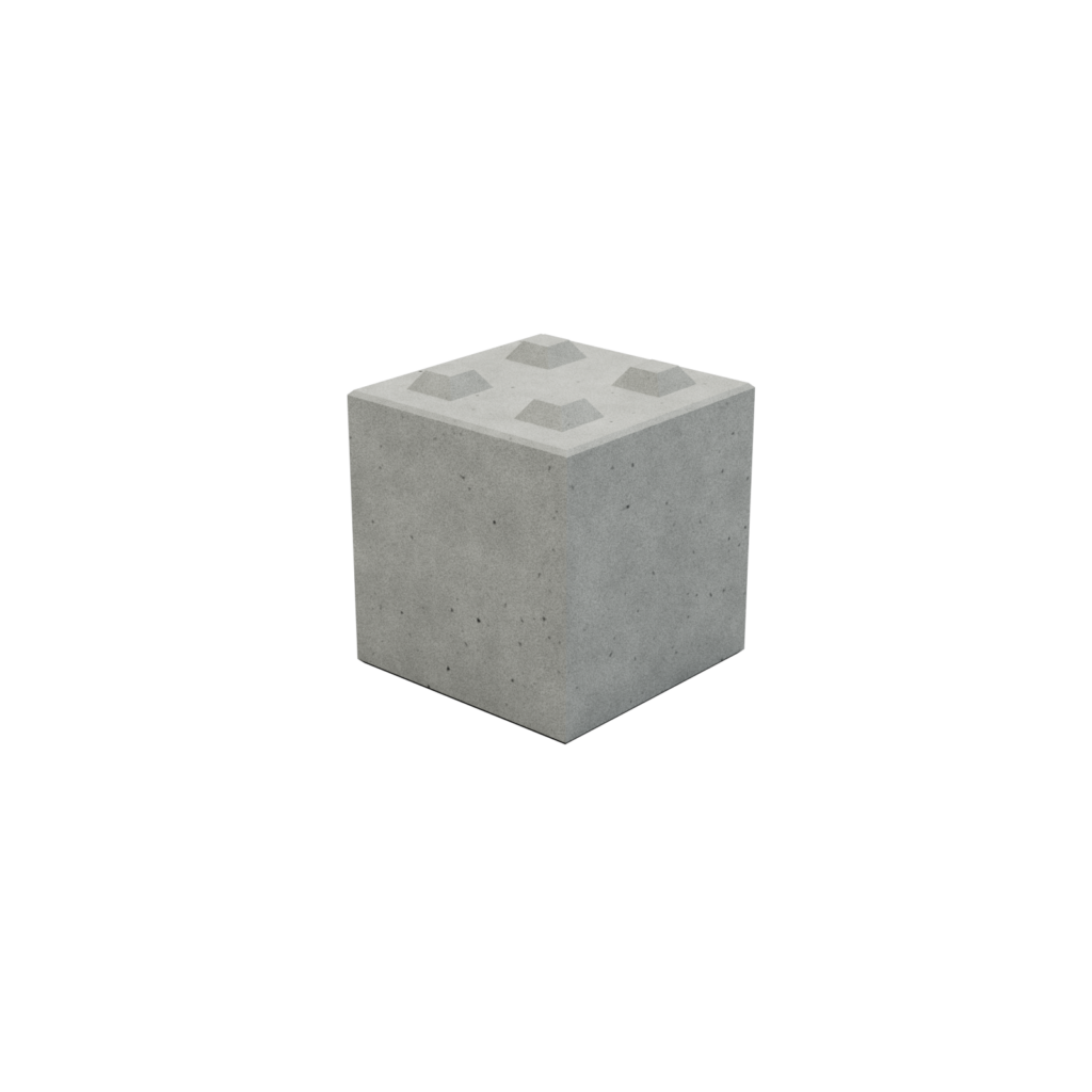 Betonový lego blok 60 cm x 60 cm x 60 cm