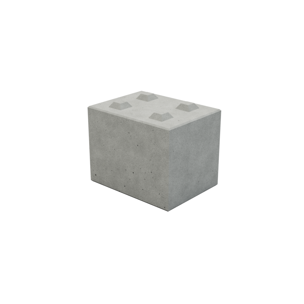 Betonový lego blok 80 cm x 60 cm x 60 cm