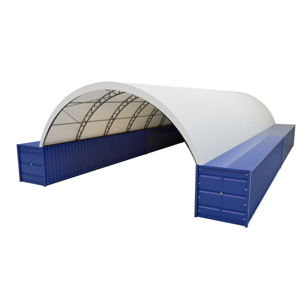 Přístřešek na lodní kontejnery 9