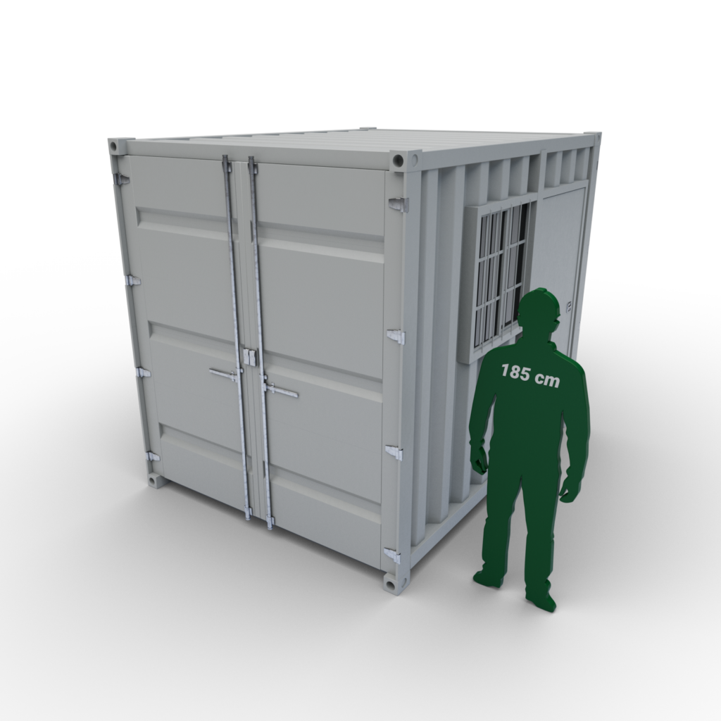 Lodní minikontejner L9 (s dveřmi a oknem) 225 cm x 275 cm x 250 cm