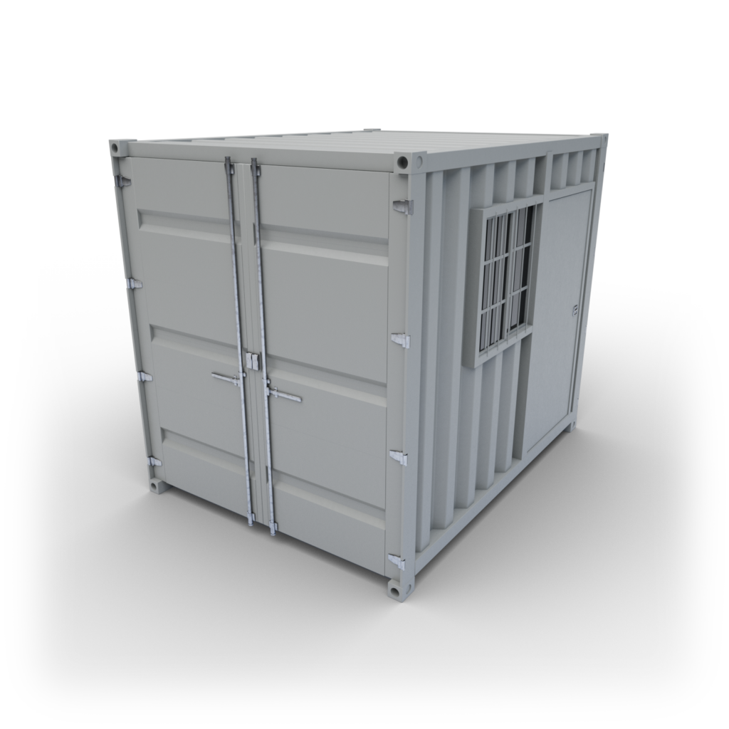 Lodní minikontejner L9 (s dveřmi a oknem) 225 cm x 275 cm x 250 cm